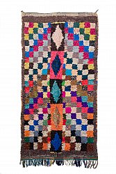 Marokkansk Boucherouite-teppe 270 x 145 cm
