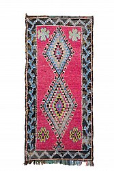 Marokkansk Boucherouite-teppe 275 x 130 cm