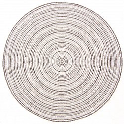 Rundt teppe - Brussels Weave (grå)