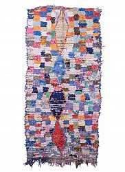 Marokkansk Boucherouite-teppe 265 x 130 cm