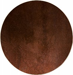 Rundt teppe - Bovera (brun/rød)