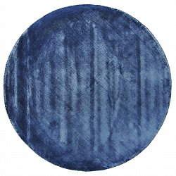 Rundt teppe - Jodhpur Special Luxury Edition Viskose (blå)
