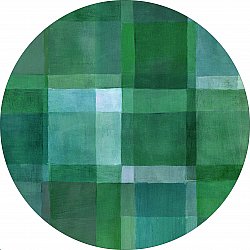 Rundt teppe - Lannion (grønn)