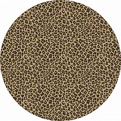 Runde tepper - Leopard (brun)