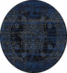 Rundt teppe - Peking Royal (marineblå)