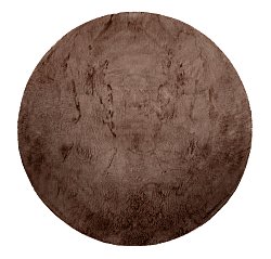 Runde tepper - Aranga Super Soft Fur (mørkebrun)
