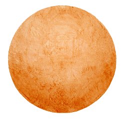 Runde tepper - Aranga Super Soft Fur (oransje)