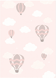 Barneteppe - Balloons (rosa)