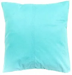 Silkefløyelpute (turkis) (putetrekk) 45 x 45 cm