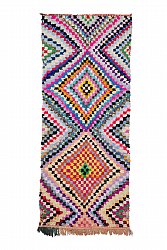 Marokkansk Boucherouite-teppe 305 x 120 cm