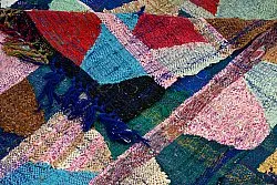 Marokkansk Boucherouite-teppe 140 x 290 cm