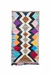 Marokkansk Boucherouite-teppe 140 x 270 cm