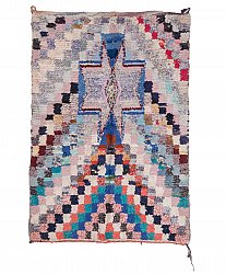 Marokkansk Boucherouite-teppe 200 x 135 cm