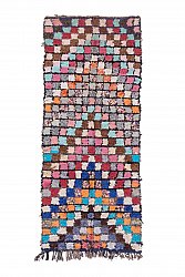 Marokkansk Boucherouite-teppe 275 x 110 cm