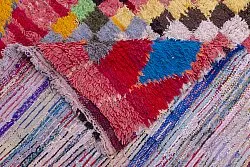 Marokkansk Boucherouite-teppe 240 x 140 cm