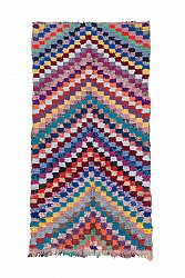 Marokkansk Boucherouite-teppe 245 x 125 cm