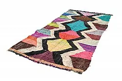 Marokkansk Boucherouite-teppe 135 x 245 cm