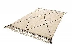 Kelim-teppe Marokkansk Beni Ourain 165 x 260 cm