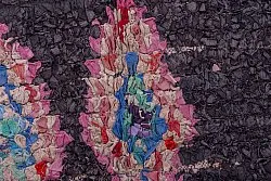 Marokkansk Boucherouite-teppe 260 x 145 cm