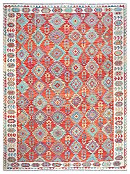 Kelim-teppe Afghansk 396 x 294 cm