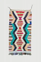 Marokkansk Boucherouite-teppe 140 x 265 cm