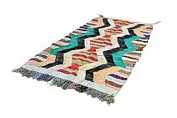 Marokkansk Boucherouite-teppe 140 x 265 cm