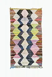 Marokkansk Boucherouite-teppe 155 x 285 cm