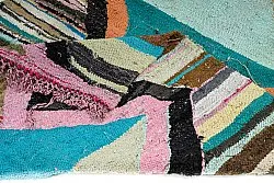 Marokkansk Boucherouite-teppe 135 x 265 cm
