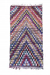 Marokkansk Boucherouite-teppe 270 x 135 cm