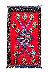 Marokkansk Boucherouite-teppe 170 x 300 cm