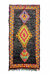 Marokkansk Boucherouite-teppe 135 x 290 cm