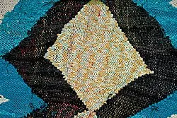 Marokkansk Boucherouite-teppe 125 x 250 cm