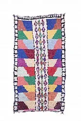 Marokkansk Boucherouite-teppe 205 x 115 cm