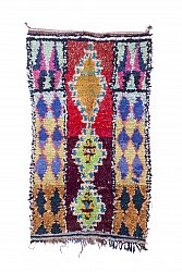 Marokkansk Boucherouite-teppe 245 x 135 cm