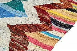Marokkansk Boucherouite-teppe 125 x 225 cm