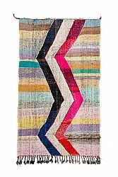 Marokkansk Boucherouite-teppe 125 x 220 cm