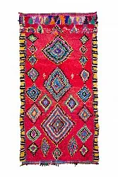 Marokkansk Boucherouite-teppe 290 x 140 cm