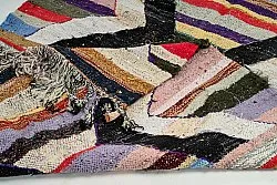 Marokkansk Boucherouite-teppe 125 x 230 cm