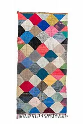 Marokkansk Boucherouite-teppe 145 x 300 cm