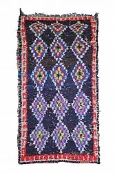 Marokkansk Boucherouite-teppe 265 x 140 cm