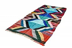 Marokkansk Boucherouite-teppe 135 x 275 cm