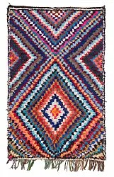 Marokkansk Boucherouite-teppe 210 x 140 cm
