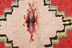 Marokkansk Boucherouite-teppe 145 x 115 cm