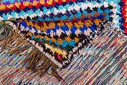 Marokkansk Boucherouite-teppe 210 x 140 cm