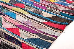 Marokkansk Boucherouite-teppe 130 x 225 cm