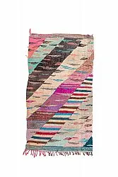Marokkansk Boucherouite-teppe 135 x 245 cm