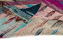 Marokkansk Boucherouite-teppe 135 x 245 cm