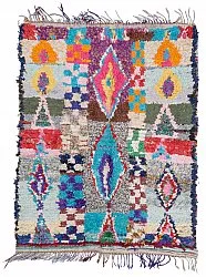 Marokkansk Boucherouite-teppe 195 x 150 cm