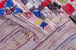 Marokkansk Boucherouite-teppe 215 x 140 cm