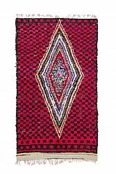 Marokkansk Boucherouite-teppe 255 x 145 cm